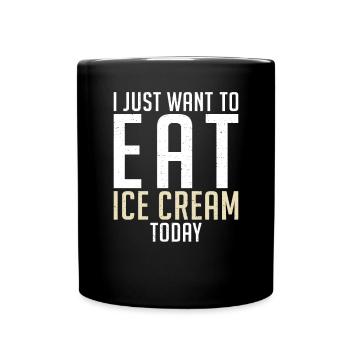 Cadeaux pour amateurs de crème glacée - Mug uni - noir - Devant