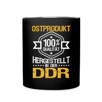 Ostprodukt Ostdeutscher Spruch DDR Ostdeutschland - Tasse einfarbig - Schwarz - Vorne