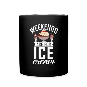 Cadeaux pour amateurs de crème glacée - Mug uni - noir - Devant