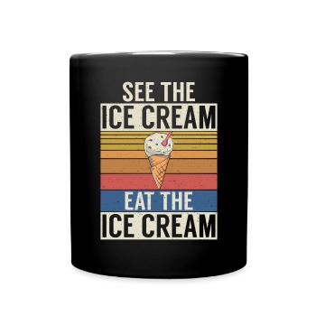 Cadeaux pour amateurs de crème glacée - Mug uni - noir - Devant