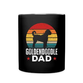 Goldendoodle Doodle Dog - Full Colour Mug - black - Front