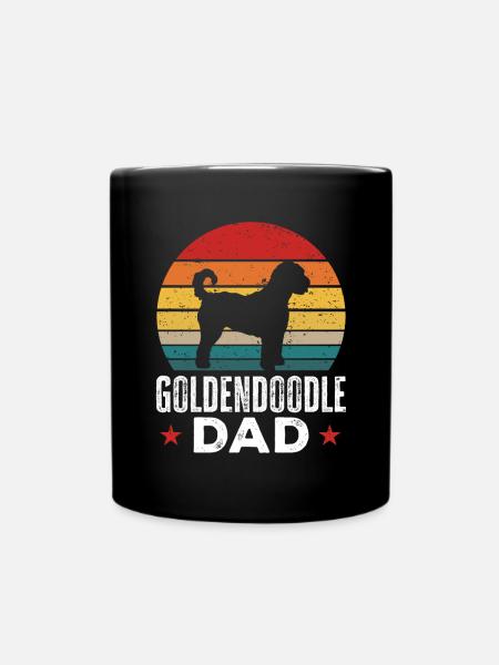 Goldendoodle Doodle Hund - Tasse einfarbig - Schwarz