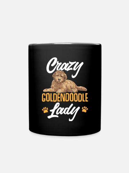 Goldendoodle Doodle Hund - Tasse einfarbig - Schwarz
