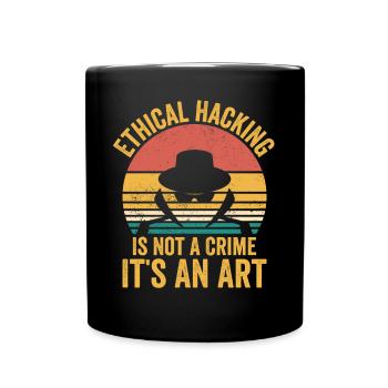 Cybersecurity Computer Security Cybersecurity - Full Colour Mug - black - Front