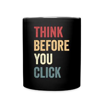 Cybersecurity Computer Security Cybersecurity - Full Colour Mug - black - Front
