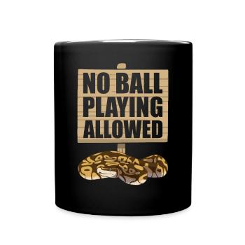 Funny Ball Python Snake - Full Colour Mug - black - Front