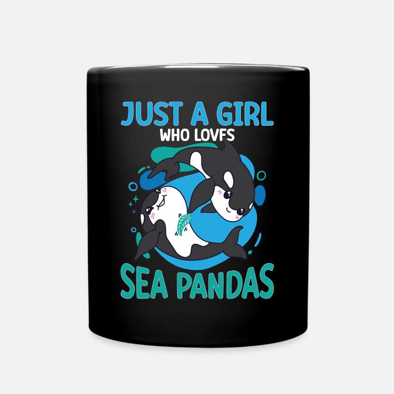 Drôle d’orque Whale Sea Panda - Mug uni - noir