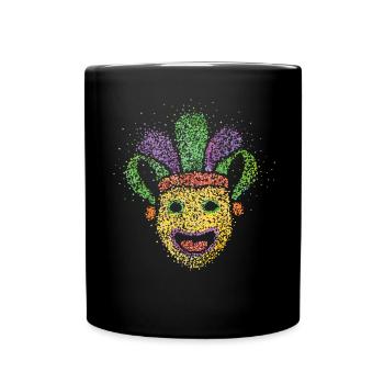 Carnival Confetti Jeck Fastelovend Costume Set - Mug uni - noir - Devant