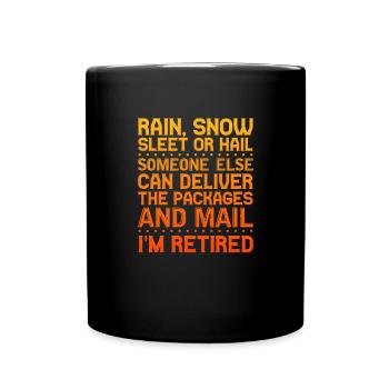 Pension de retraite Pension de pensionné Cadeau de pension de pensionné - Mug uni - noir - Devant