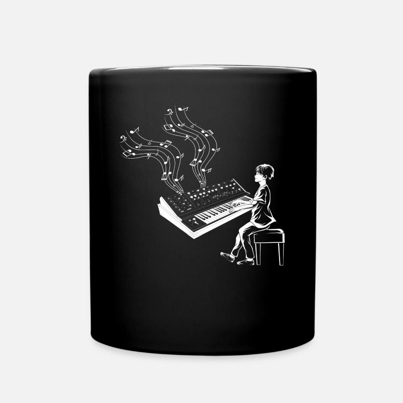 Piano Music Piano Keyboard Playing Piano Player - Tasse einfarbig - Schwarz