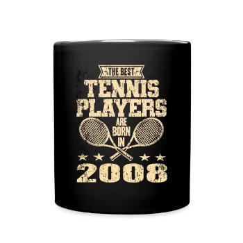 Les meilleurs joueurs de tennis sont nés en 2008 - Mug uni - noir - Devant