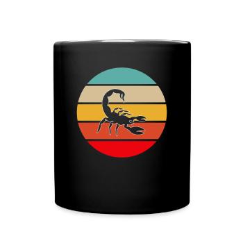 Scorpio Retro - Full Colour Mug - black - Front