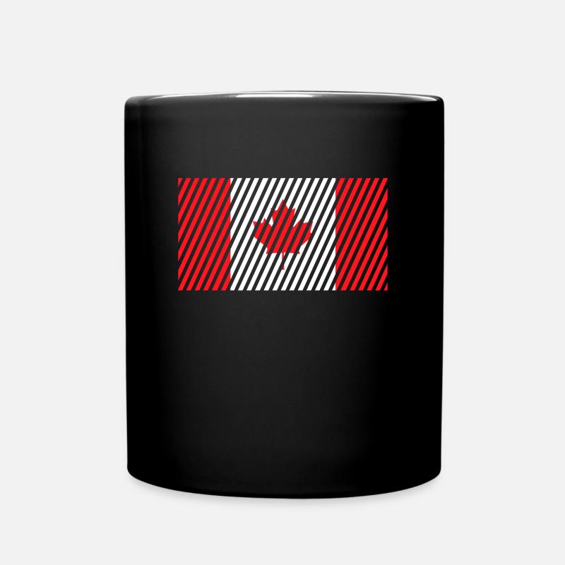 Canada Flag - Full Colour Mug - black