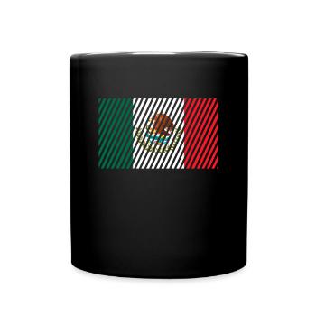 Drapeau du Mexique - Mug uni - noir - Devant