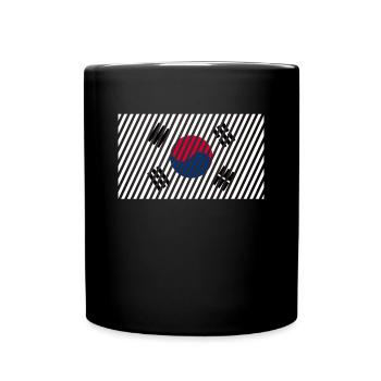Drapeau de la Corée du Sud - Mug uni - noir - Devant