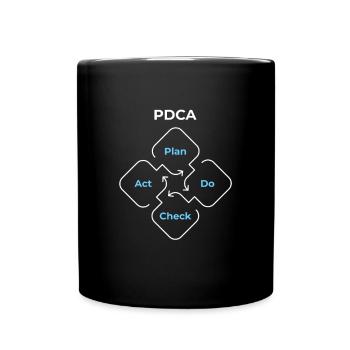 PDCA Planifier, Vérifier, Agir - Mug uni - noir - Devant
