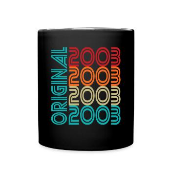20. Geburtstag Jahrgang 2003 Original 2003 - Tasse einfarbig - Schwarz - Vorne