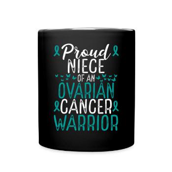 Ovarian Cancer Awareness Movement for Niece Ribbon - Tasse einfarbig - Schwarz - Vorne