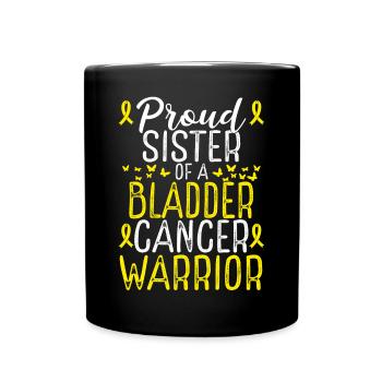 Mouvement de sensibilisation au cancer de la vessie Ruban soeur - Mug uni - noir - Devant