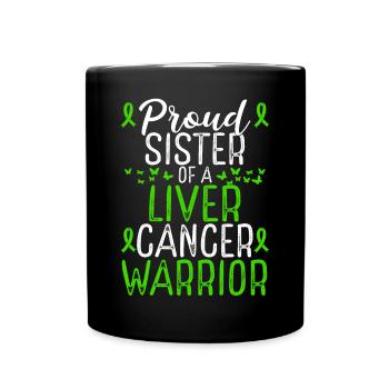 Mouvement de sensibilisation au cancer du foie pour Sister Ribbon - Mug uni - noir - Devant