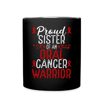 Oral Cancer Awareness Movement for Sister Ribbon - Tasse einfarbig - Schwarz - Vorne