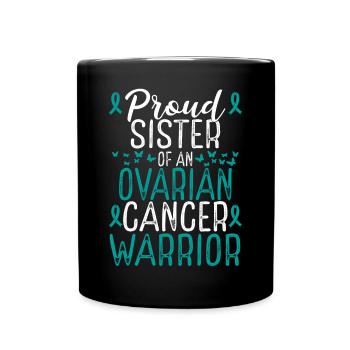 Ovarian Cancer Awareness Movement Sister Ribbon - Tasse einfarbig - Schwarz - Vorne