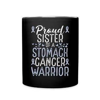 Stomach Cancer Awareness Movement Sister Ribbon - Tasse einfarbig - Schwarz - Vorne