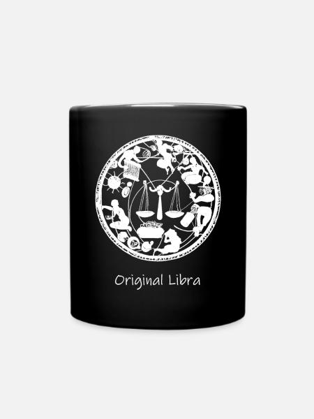 Signe du zodiaque Balance 001 blanc - Mug uni - noir