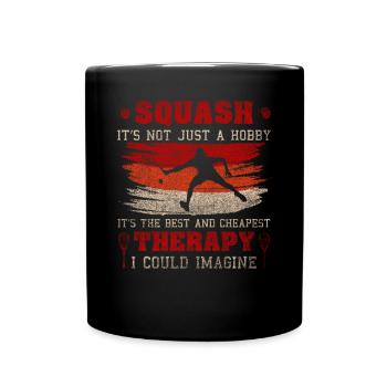Worlds Okayest Squash Player Retro Squash - Full Colour Mug - black - Front