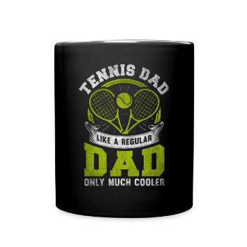 Cool Tennis Dad Tennis Player Father - Full Colour Mug - black - Front