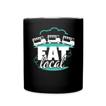 Food Truck Eat Local - Full Colour Mug - black - Front