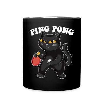 Table Tennis Katze Pingpong Outfit Cat Tischtennis - Mug uni - noir - Devant
