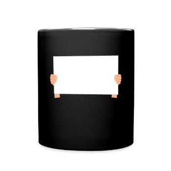 China Protest Solidarity Blank Sign - Full Colour Mug - black - Front