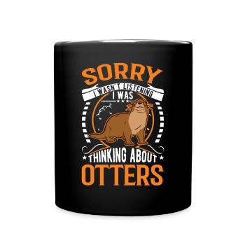 Loutre Cadeau Loutre Loutre Loutre Loutre de mer - Mug uni - noir - Devant