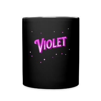 Violet name personalized - Full Colour Mug - black - Front