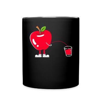 Apple Picking Squad Apple Fruit Lover Apple - Full Colour Mug - black - Front