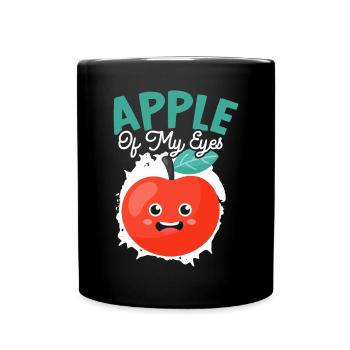Apple Of My Eye Fruit Lover Apple Picking - Full Colour Mug - black - Front