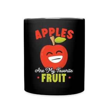 Apple Picking Squad Apple Fruit Lover Apple - Full Colour Mug - black - Front