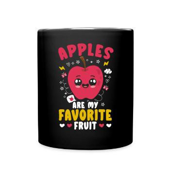 Apple Picking Squad Apple Fruit Lover Apple - Full Colour Mug - black - Front