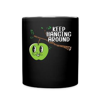 Keep Hanging Around Apple Fruit Lover Apple - Full Colour Mug - black - Front