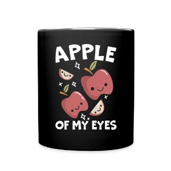 Apple Of My Eye Fruit Lover Apple Picking - Full Colour Mug - black - Front