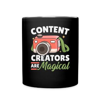 Les créateurs de contenu sont des vloggers magiques sur les réseaux sociaux - Mug uni - noir - Devant