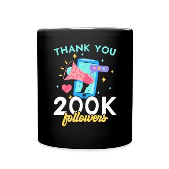 Content Creator Social Media Influencer Vlogger - Tasse einfarbig - Schwarz - Vorne