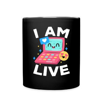 Content Creator Social Media Influencer Vlogger - Tasse einfarbig - Schwarz - Vorne