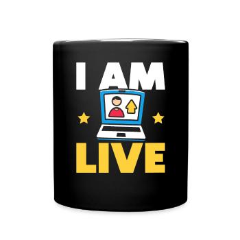 Content Creator Social Media Influencer Vlogger - Tasse einfarbig - Schwarz - Vorne
