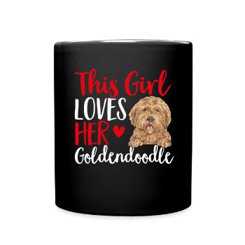 Goldendoodle Doodle Chien - Mug uni - noir - Devant