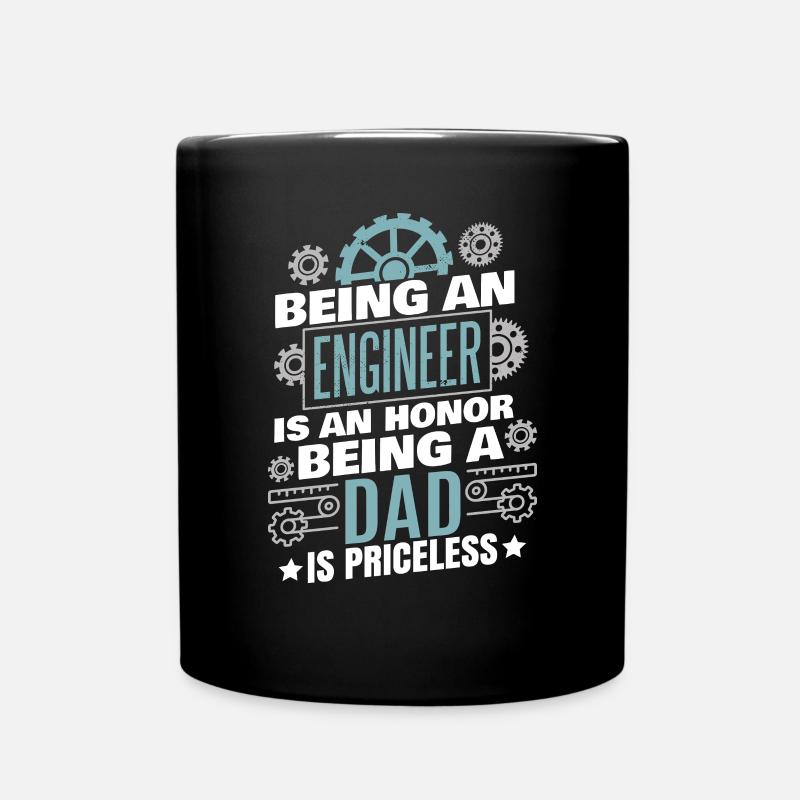 Science Papa Ingénieur - Mug uni - noir