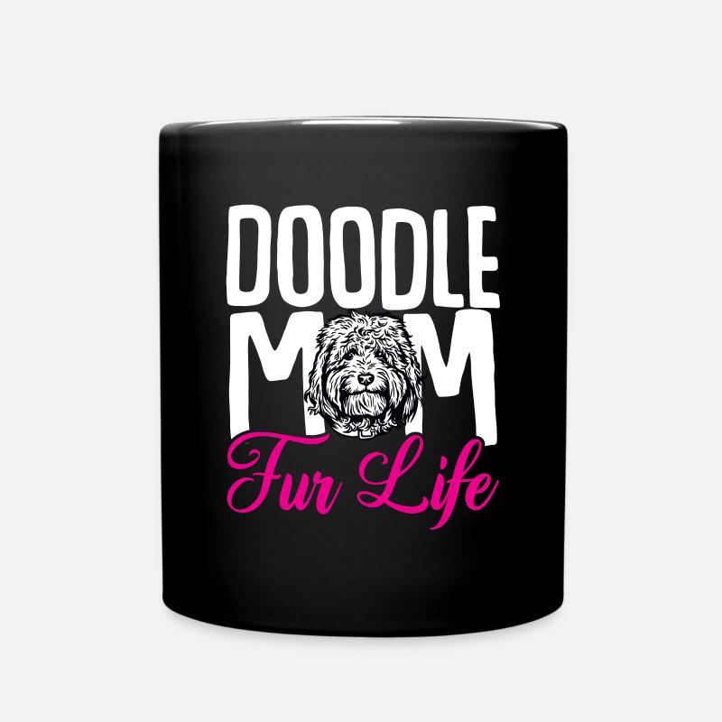 Goldendoodle Doodle Hund - Tasse einfarbig - Schwarz