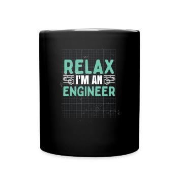Drôle d’ingénieur Science Humour - Mug uni - noir - Devant