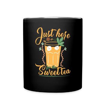 Ici pour le thé sucré - Mug uni - noir - Devant